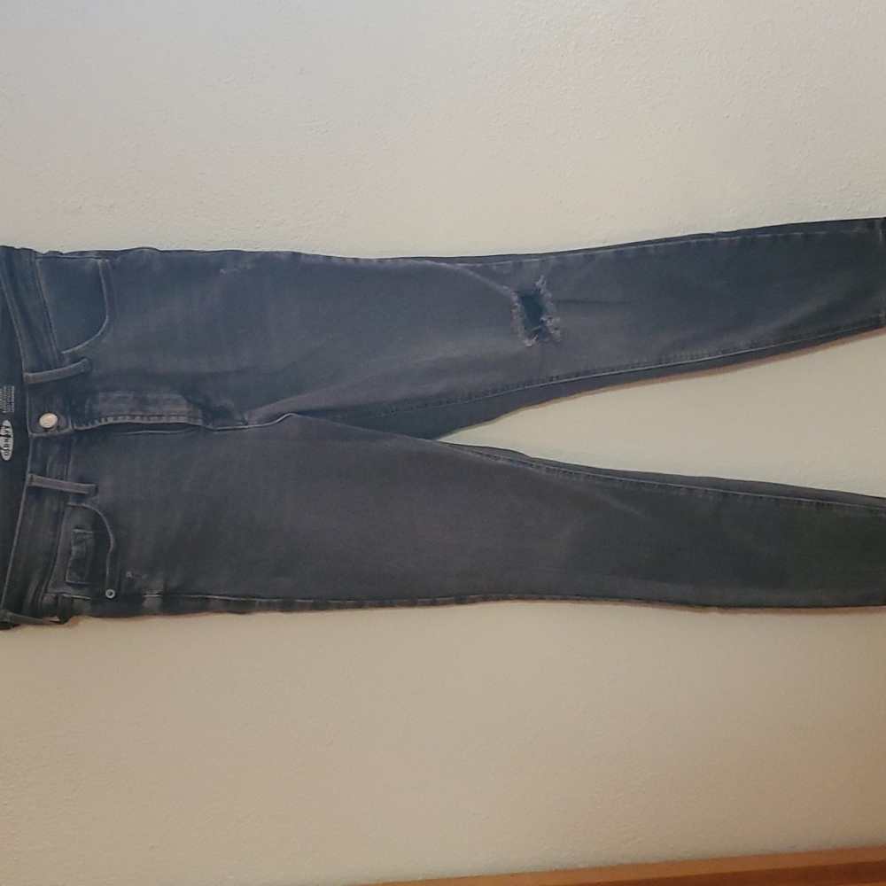 Black ripped jeans